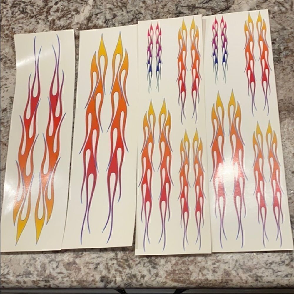 Flame stickers  